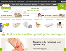 Tablet Screenshot of matrace-polstare.cz